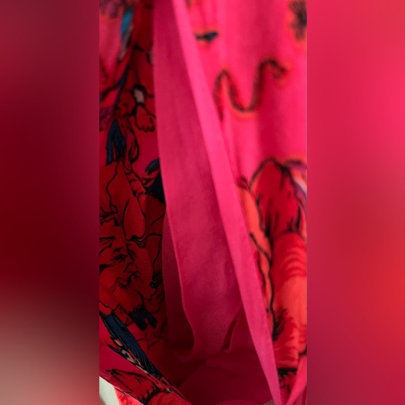 Free People Yara Printed Mini Dress Flowy lightweight boho Short flutter sleeves - Picture 4 of 10